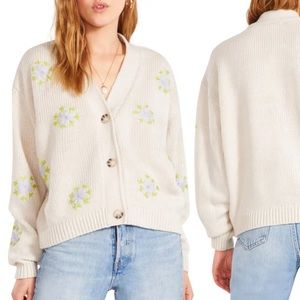 NWT BB Dakota Floral Embroidered Cardigan